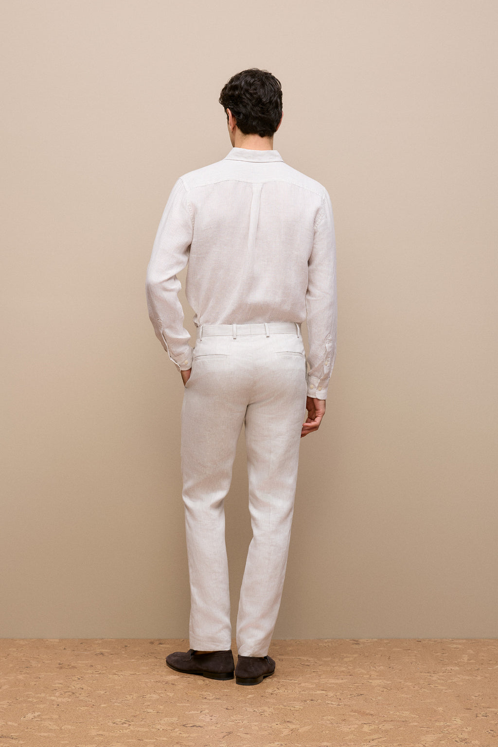 Linen Twill Tailored Pant