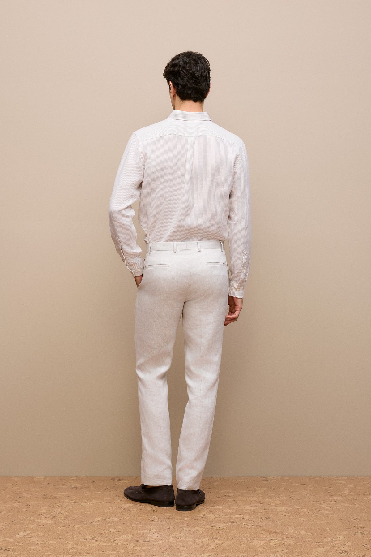 Linen Twill Tailored Pant