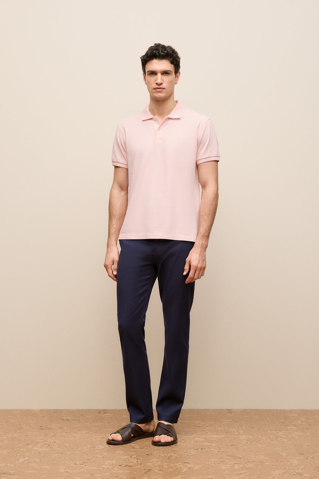 Pique Monogram Short Sleeve Polo
