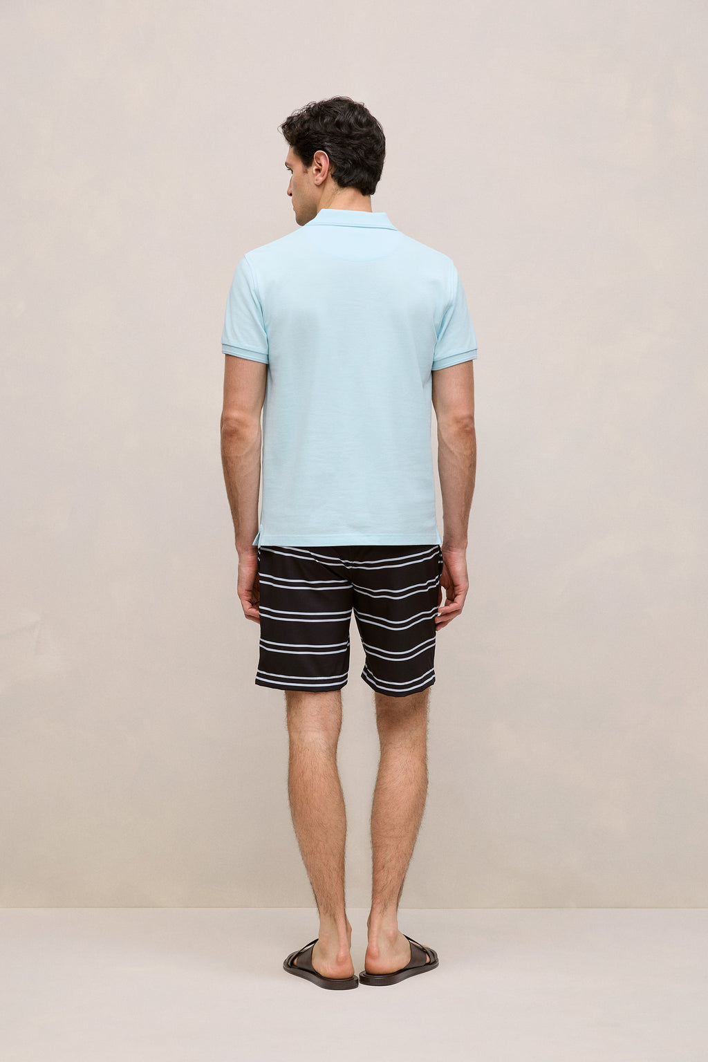 Pique Monogram Short Sleeve Polo