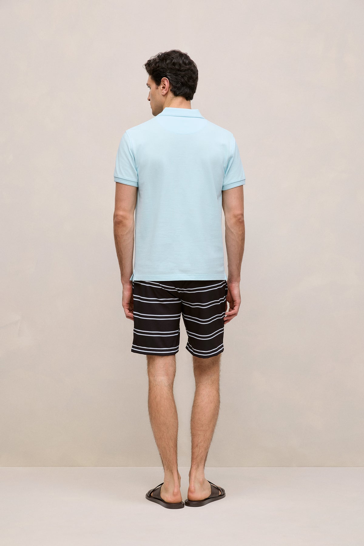 Pique Monogram Short Sleeve Polo