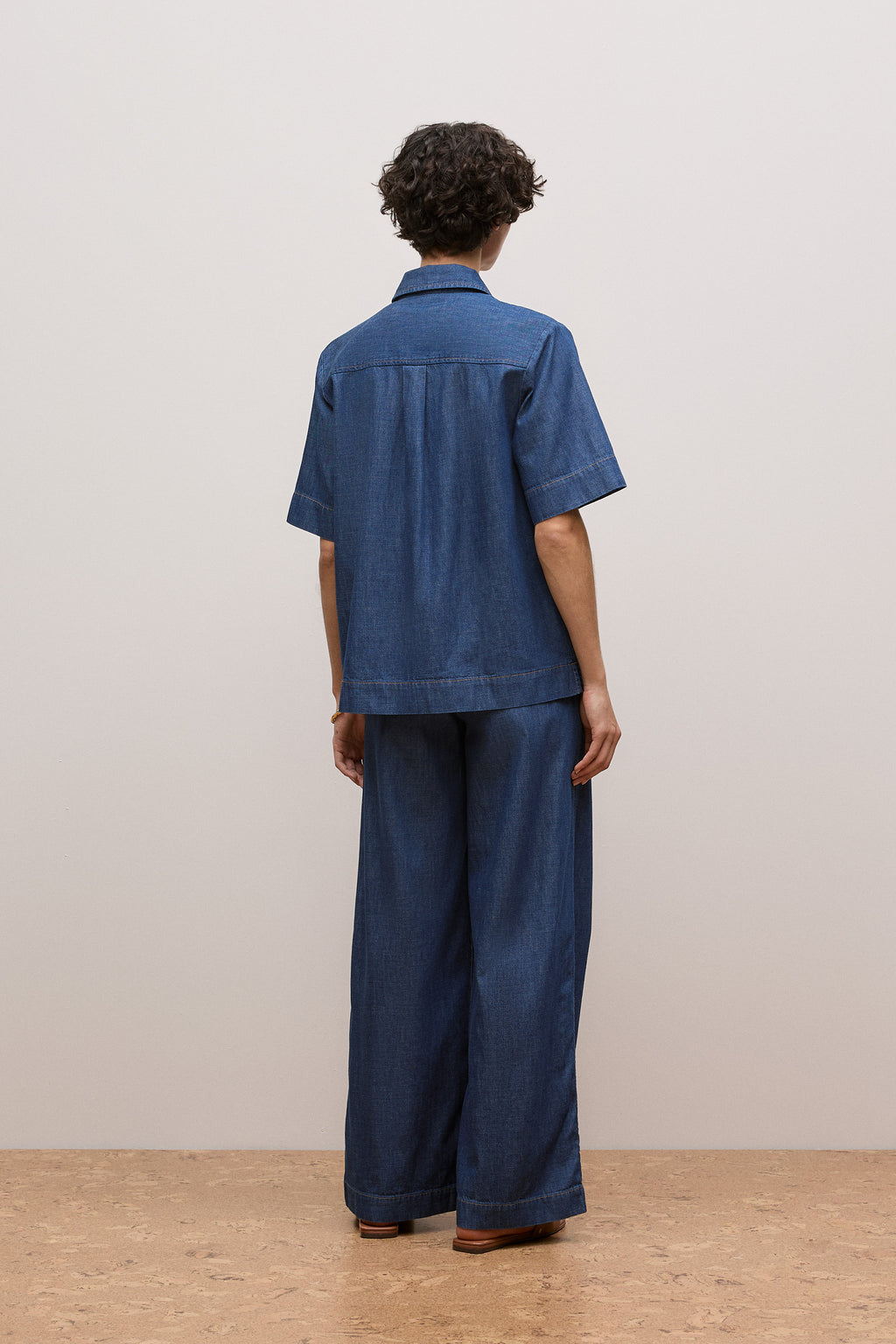 Soft Denim Short Sleeve Shirt