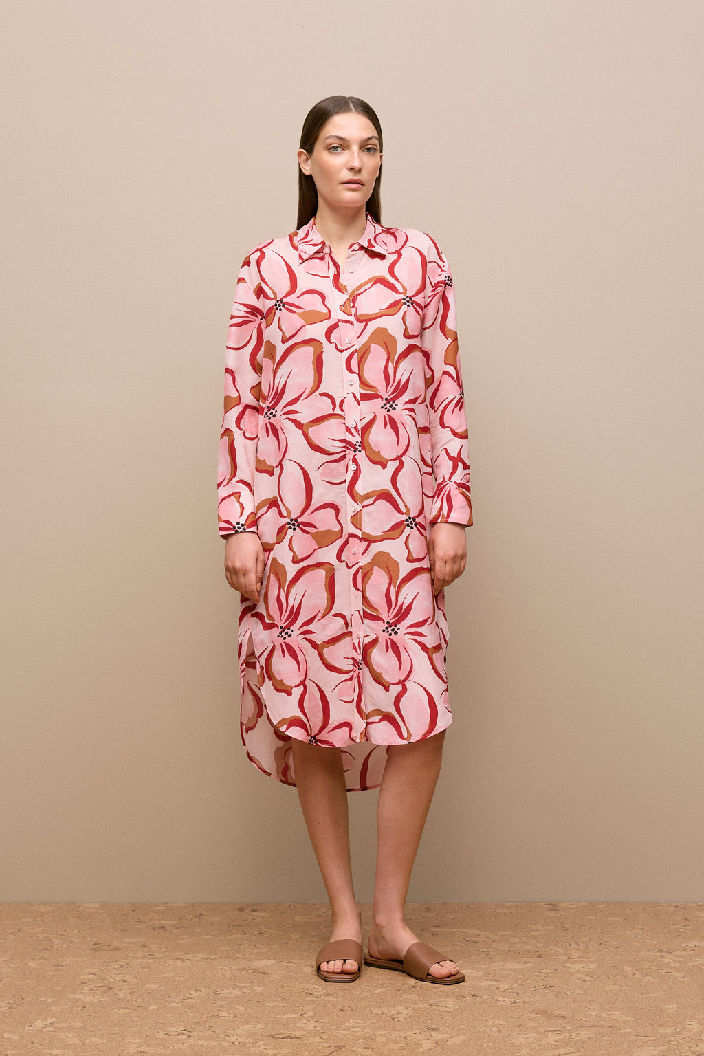 Peony Relaxed Shirt Dress