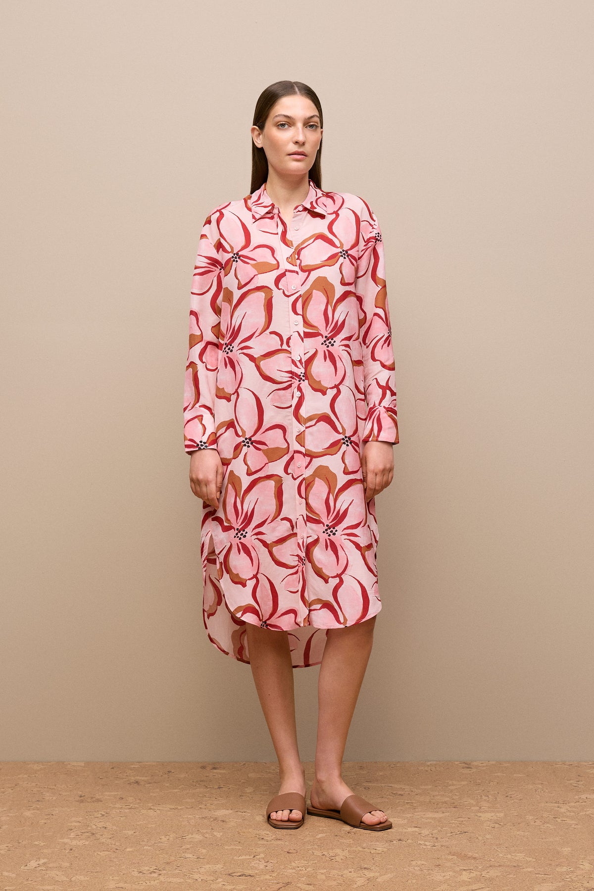 Peony Relaxed Shirt Dress