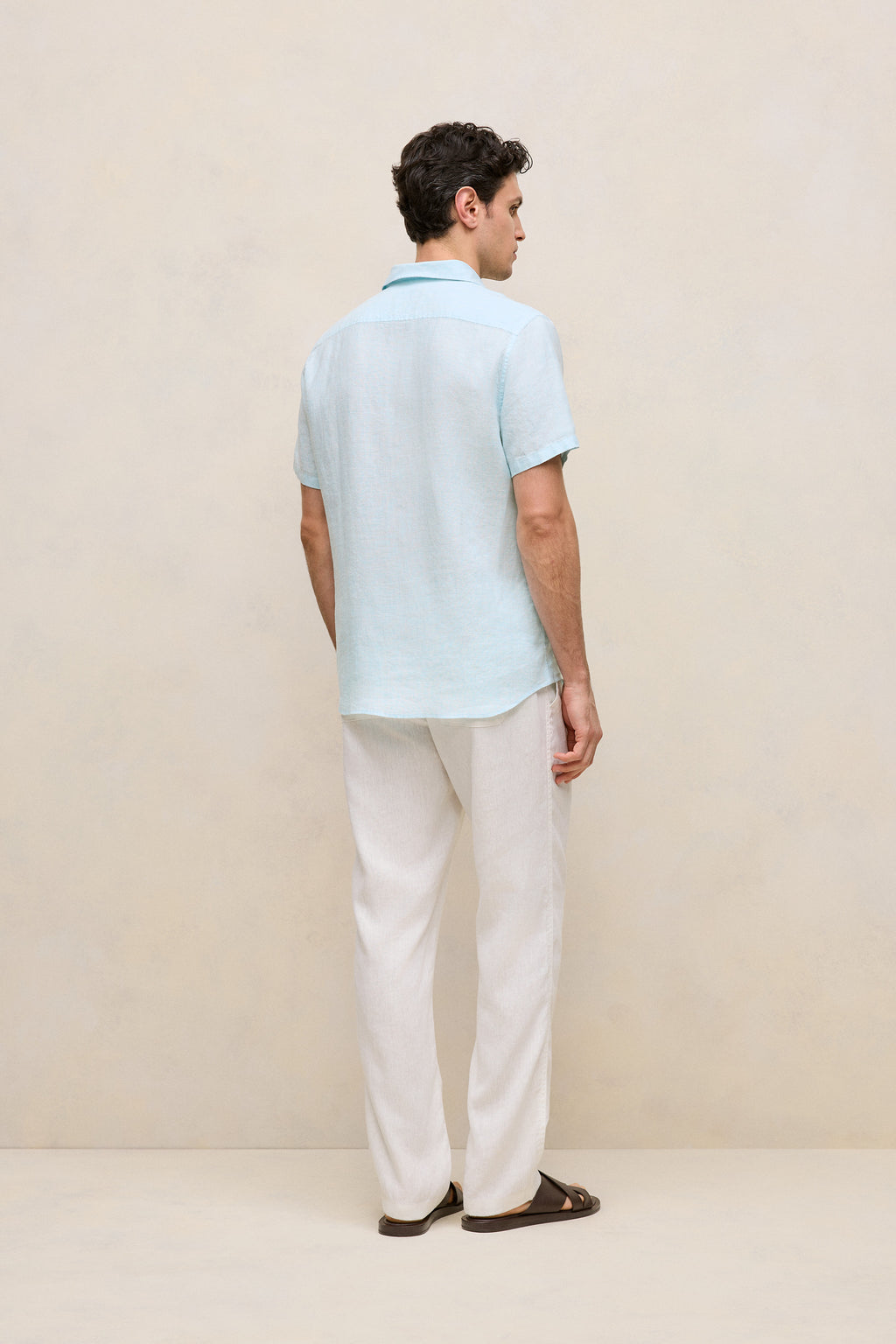 Regular Fit Linen Short Sleeve Shirt