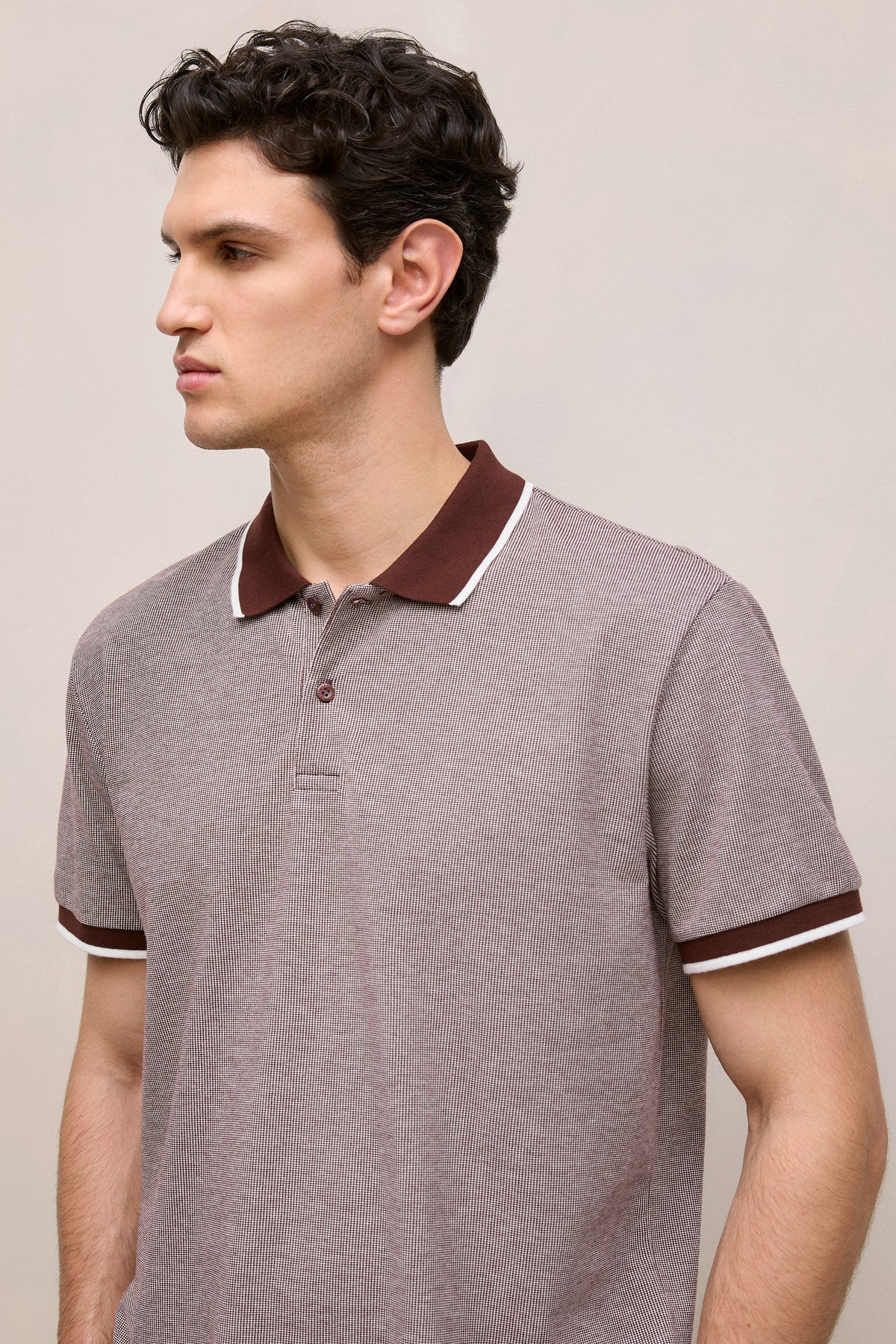 Cotton Birdseye Tipped Polo