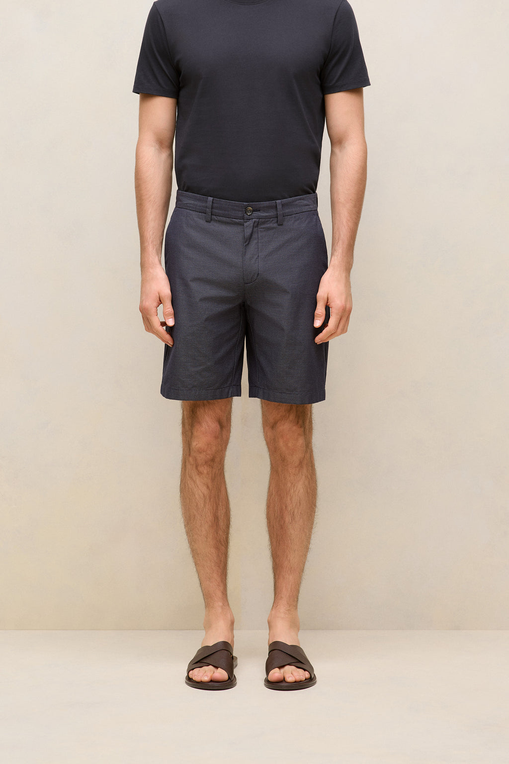 Yarn Dyed Cotton Stripe Short
