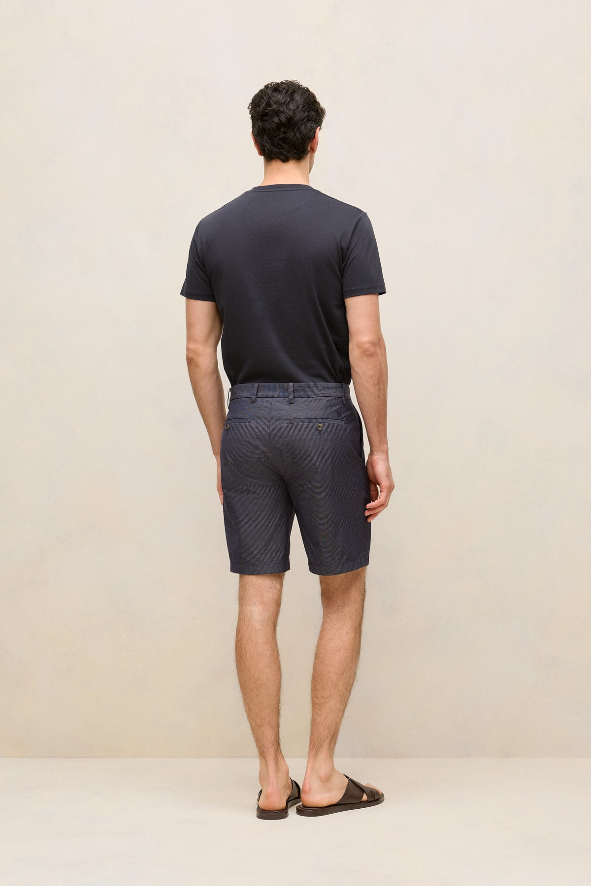 Yarn Dyed Cotton Stripe Short