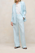 Linen Tailored Wide Leg Pant