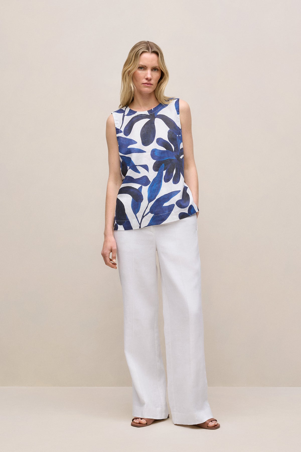 Marea Linen Shell Tank