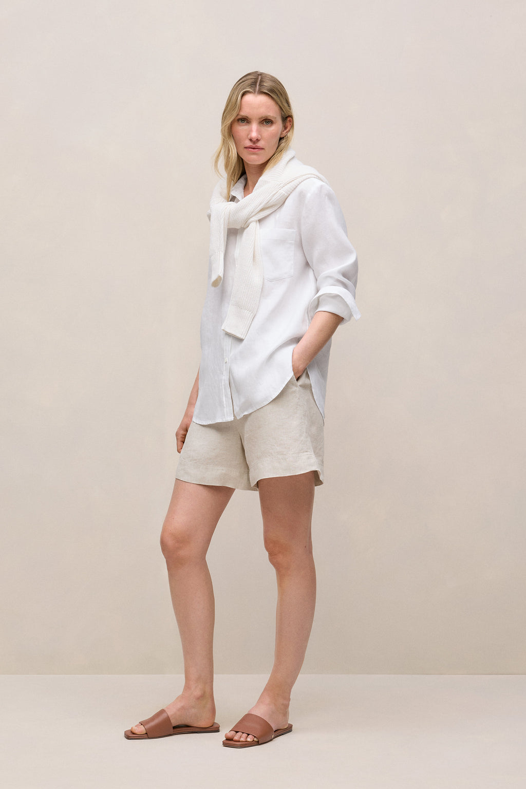 Linen Relaxed Pocket Shirt