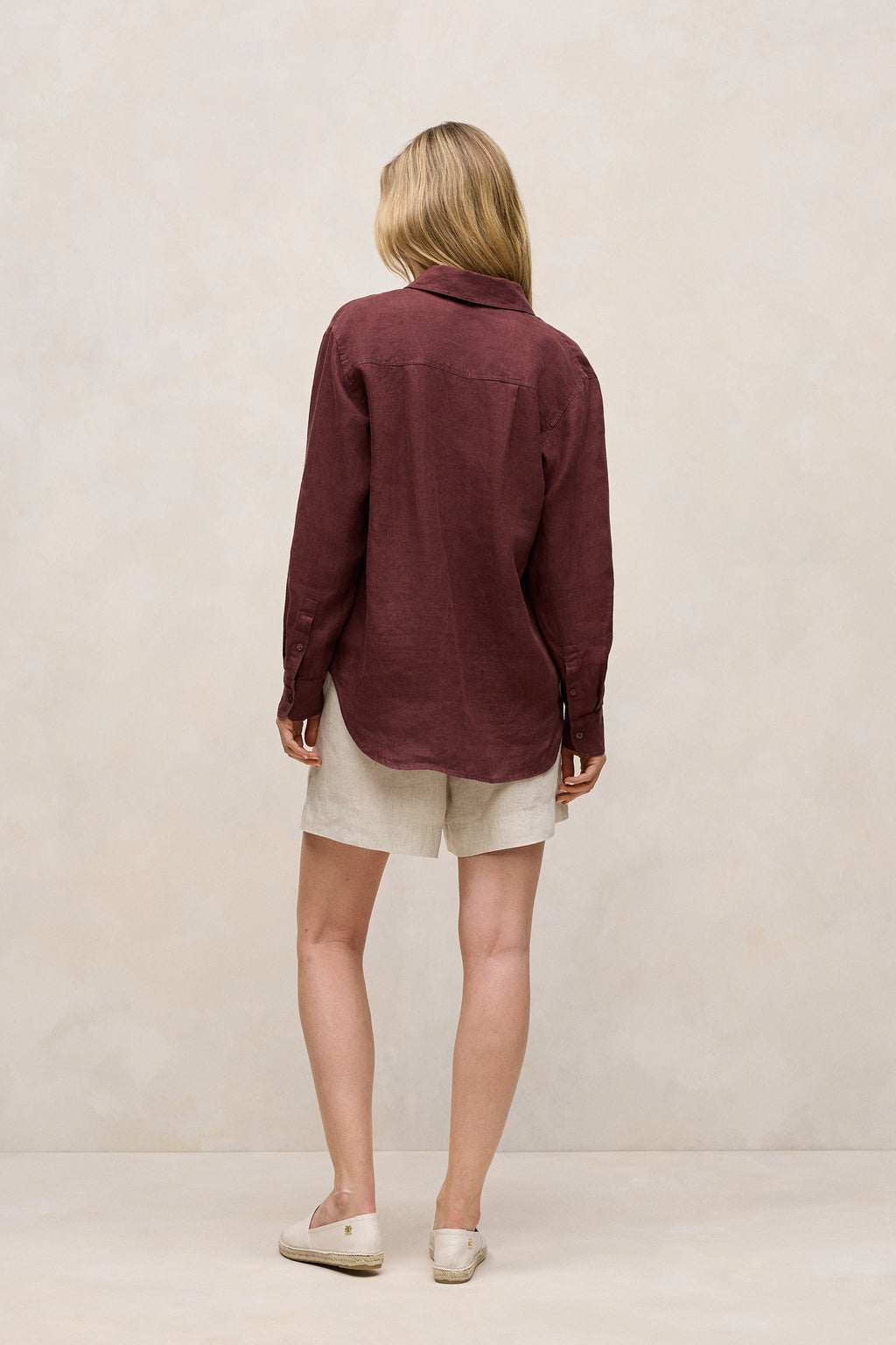 Delave Linen Half Placket Shirt