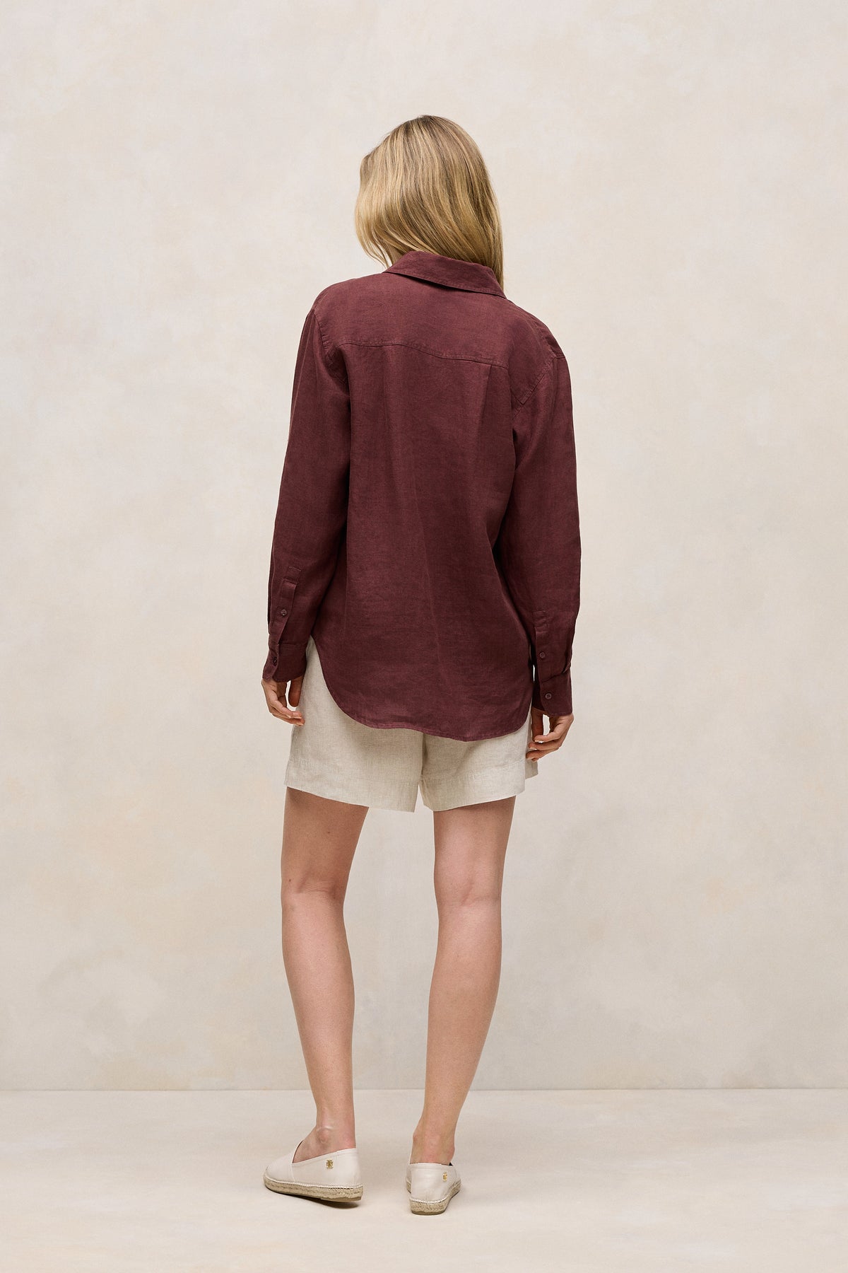 Delave Linen Half Placket Shirt
