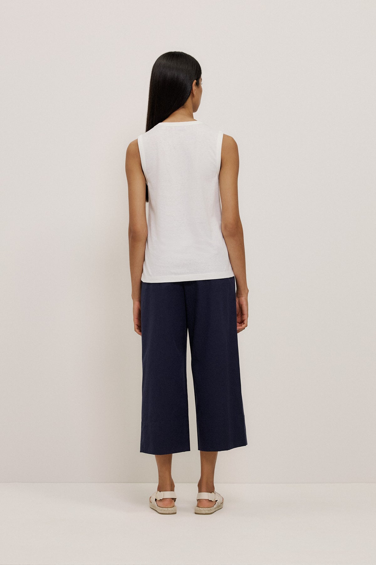 Linen Cotton Crew Tank