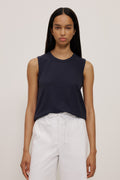 Linen Cotton Crew Tank