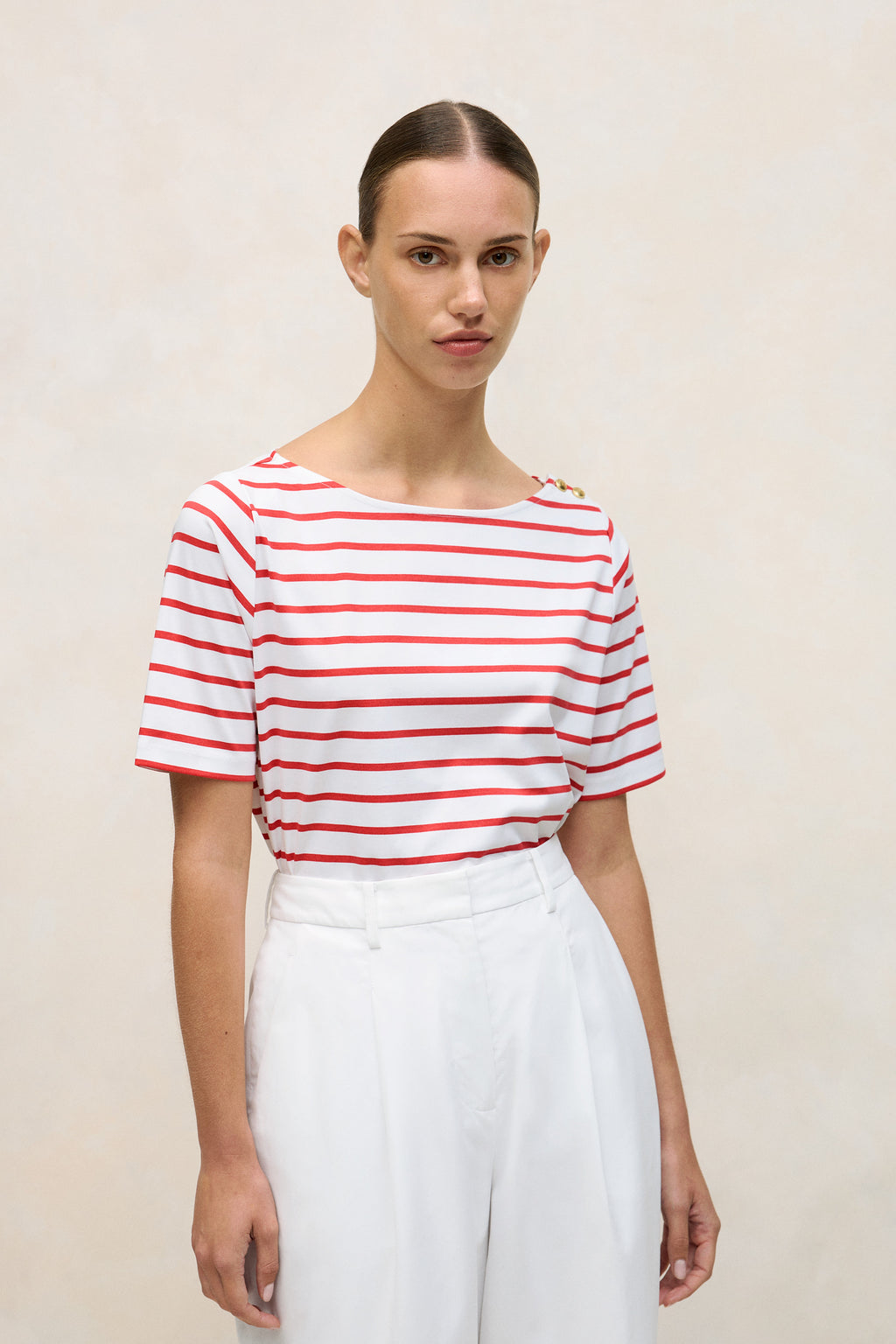 Stripe Boatneck T-Shirt