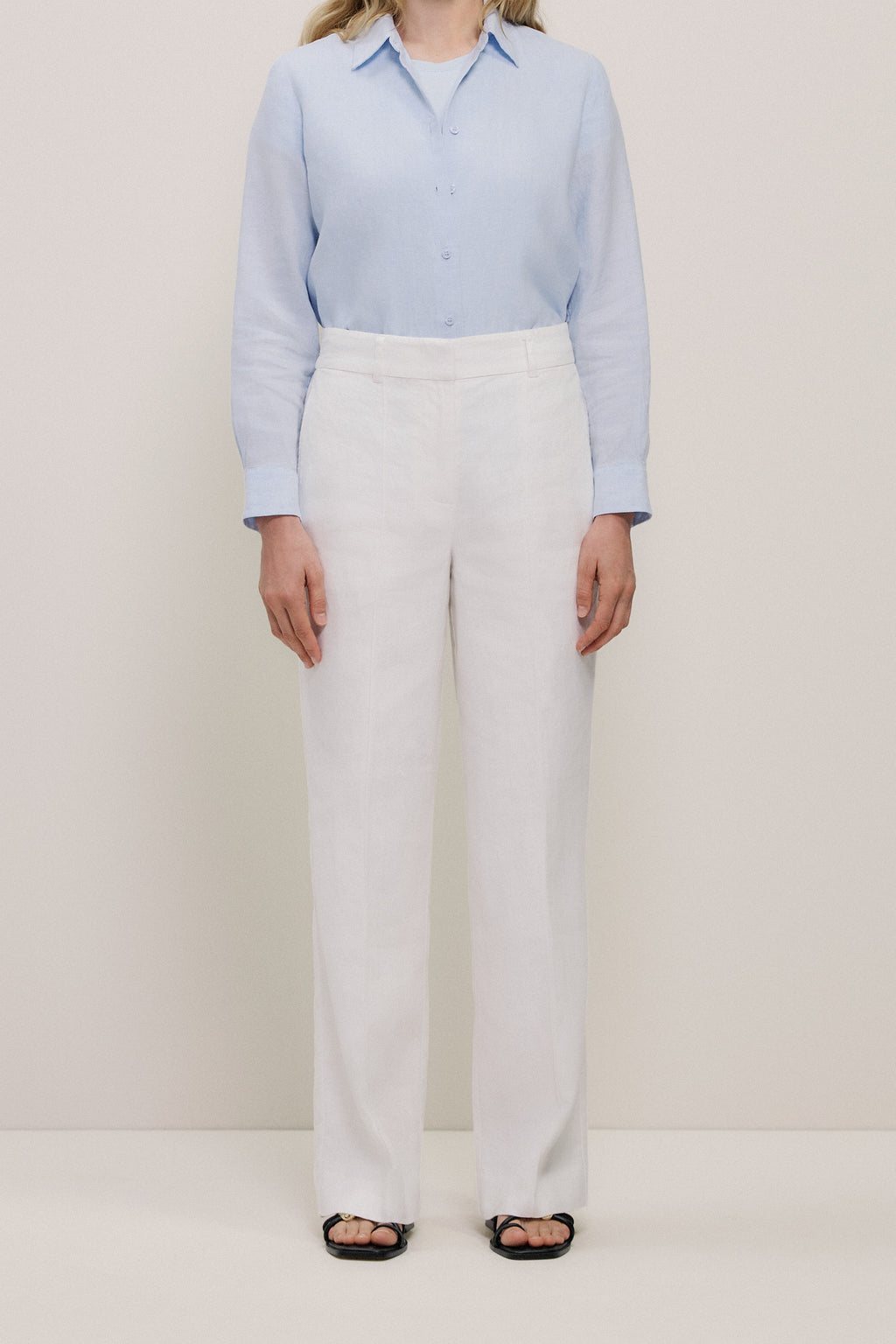 Linen Pintucked Pant
