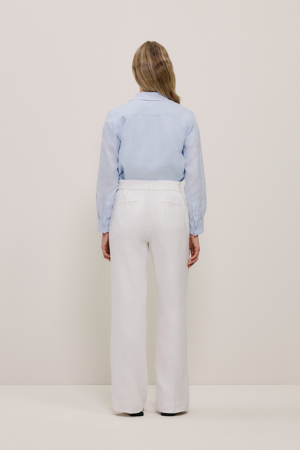 Linen Pintucked Pant