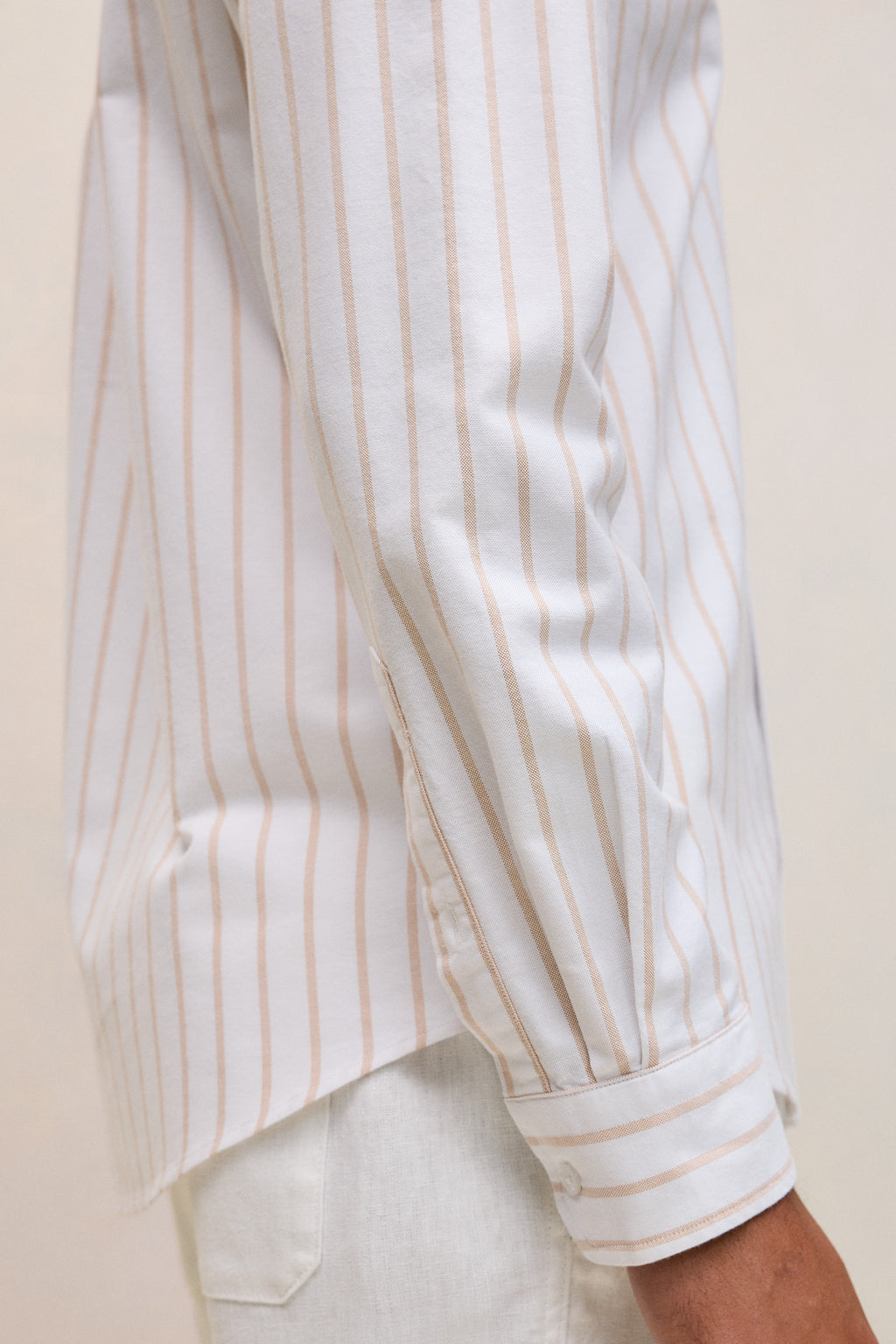 Regular Fit Yarn Dyed Stripe Oxford Shirt