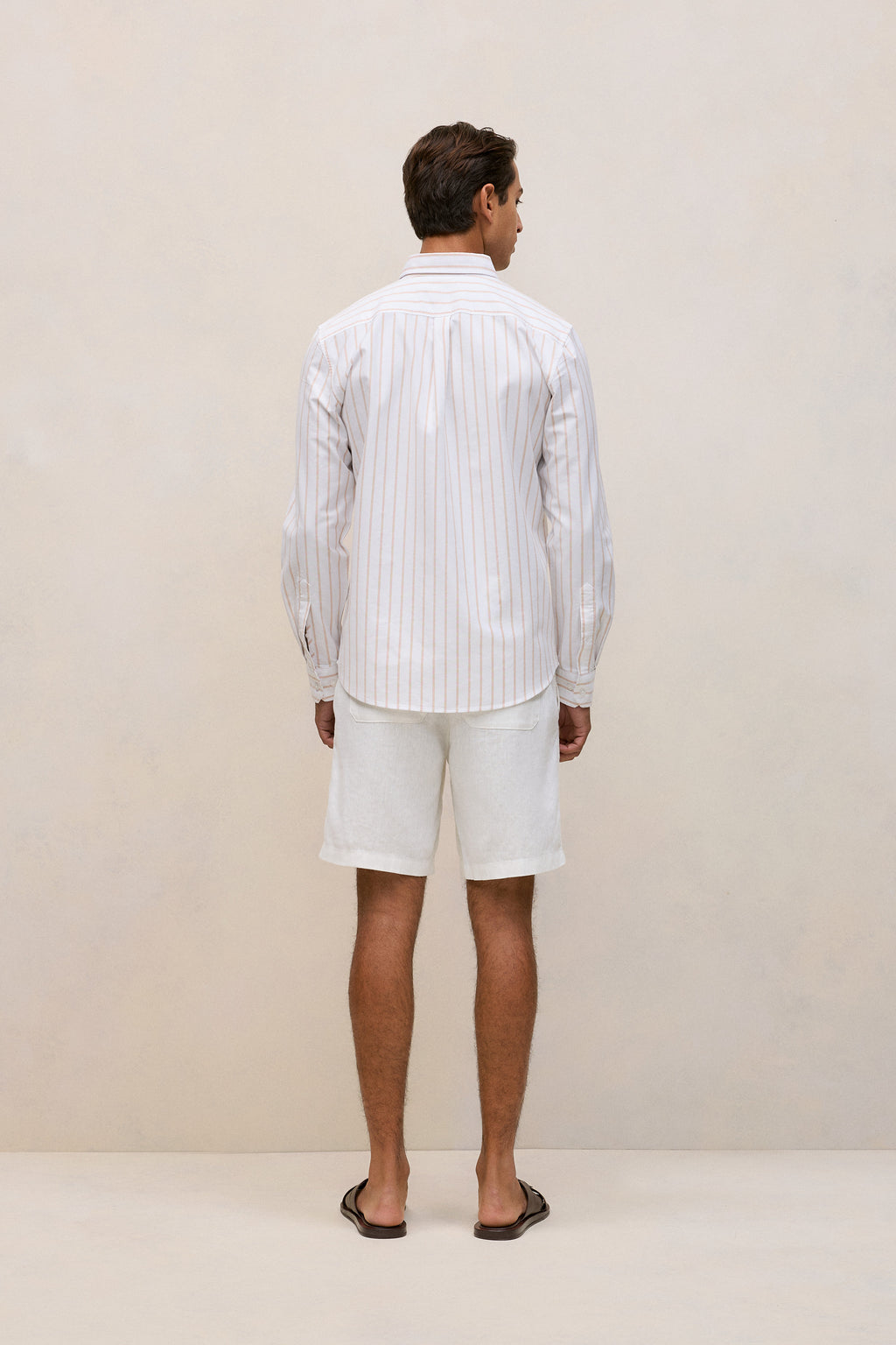 Regular Fit Yarn Dyed Stripe Oxford Shirt