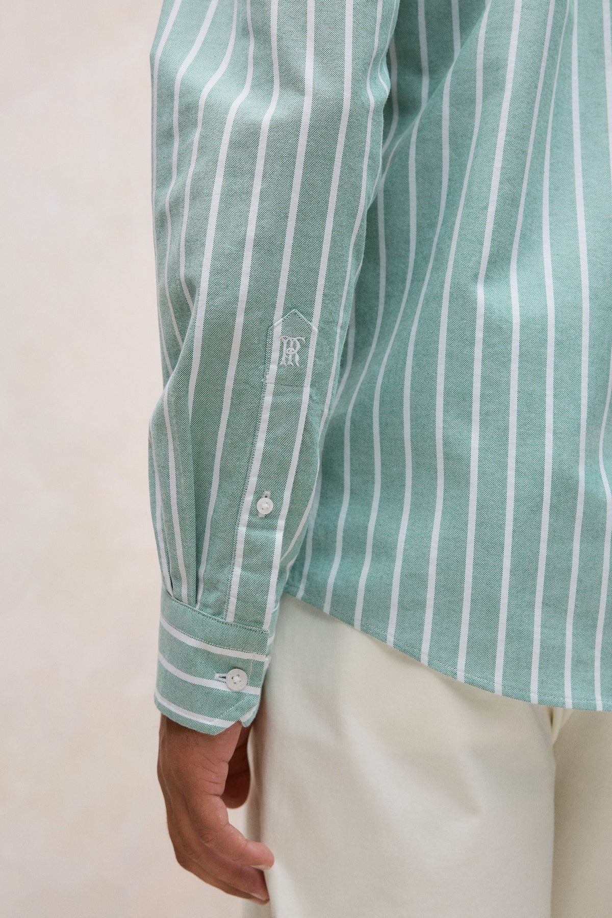 Regular Fit Yarn Dyed Stripe Oxford Shirt