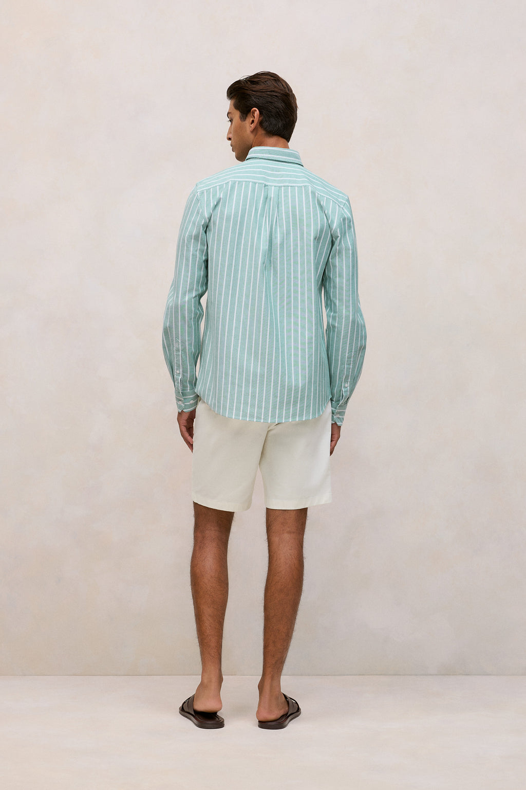 Regular Fit Yarn Dyed Stripe Oxford Shirt