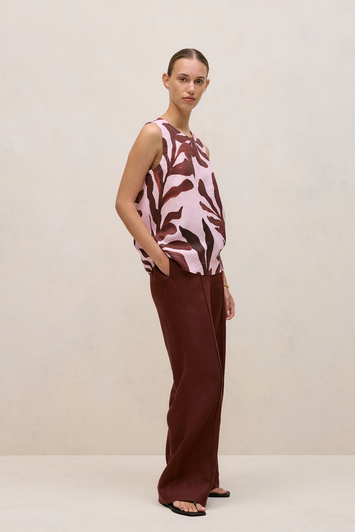 Wakame Linen Shell Tank