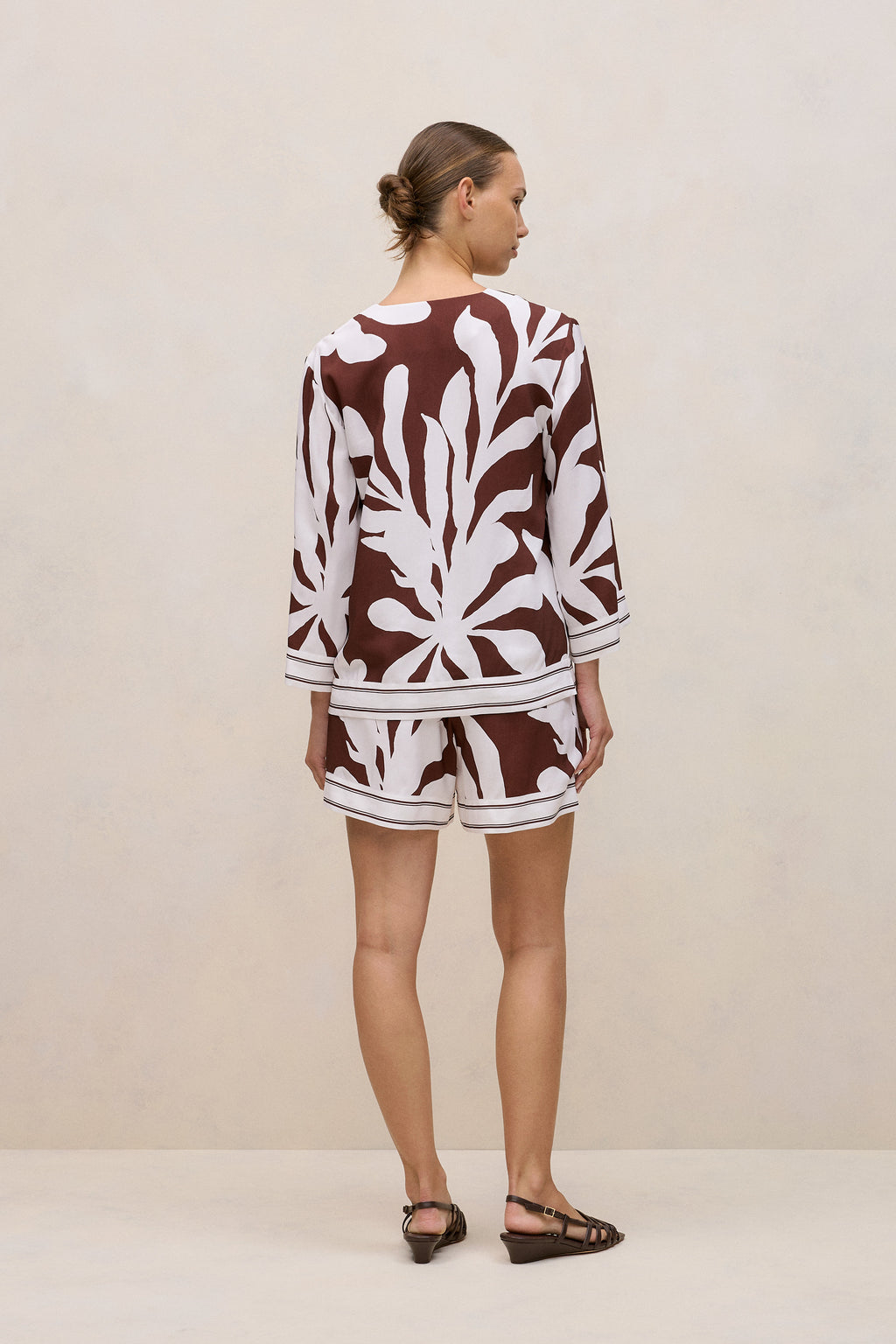 Wakame Border Stripe Popover Top
