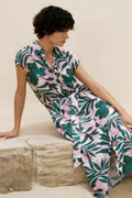 Arbour Cap Sleeve Midi Shirt Dress