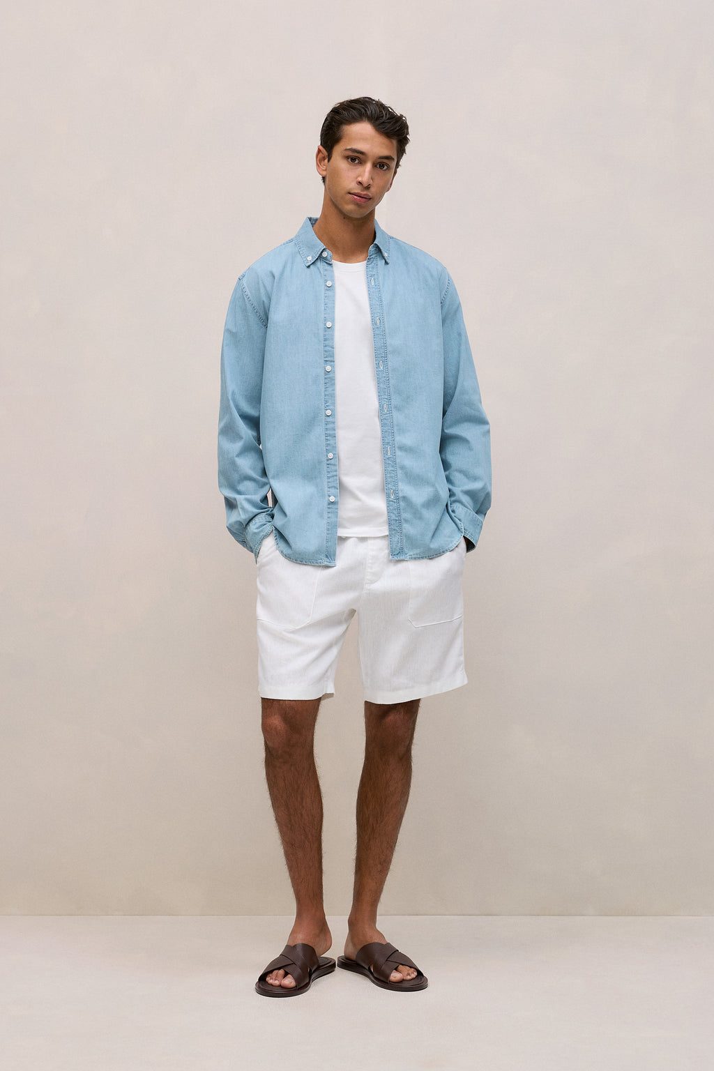 Light Chambray Denim Shirt