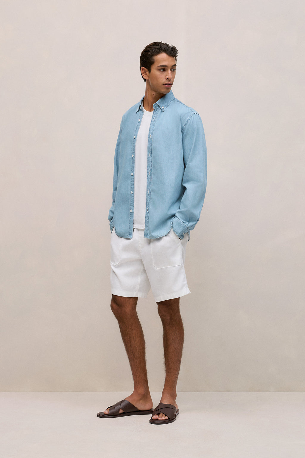 Light Chambray Denim Shirt