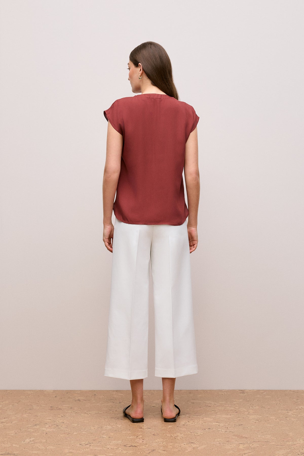 Modal Cap Sleeve Blouse