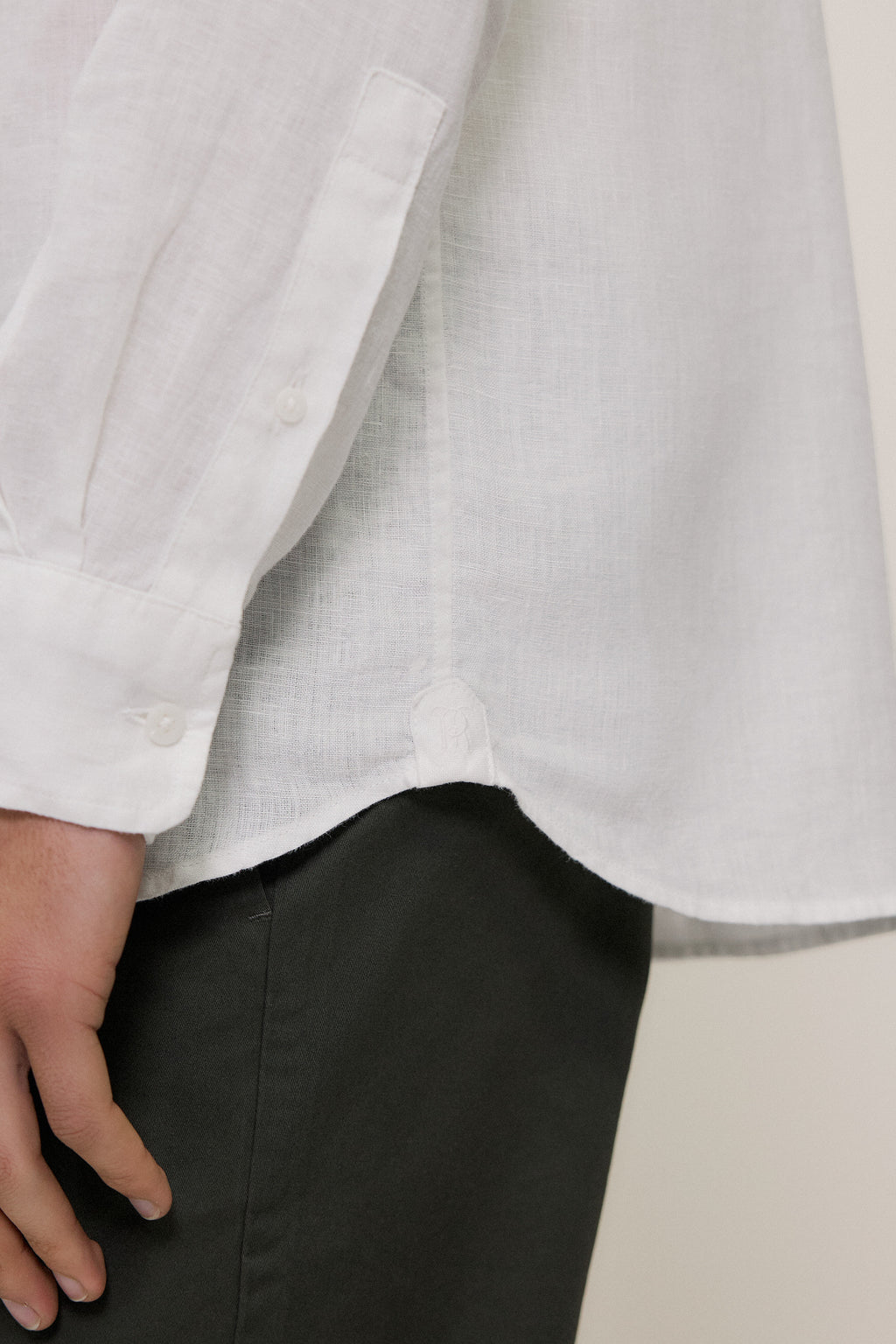 Regular Fit Linen Classic Long Sleeve Shirt