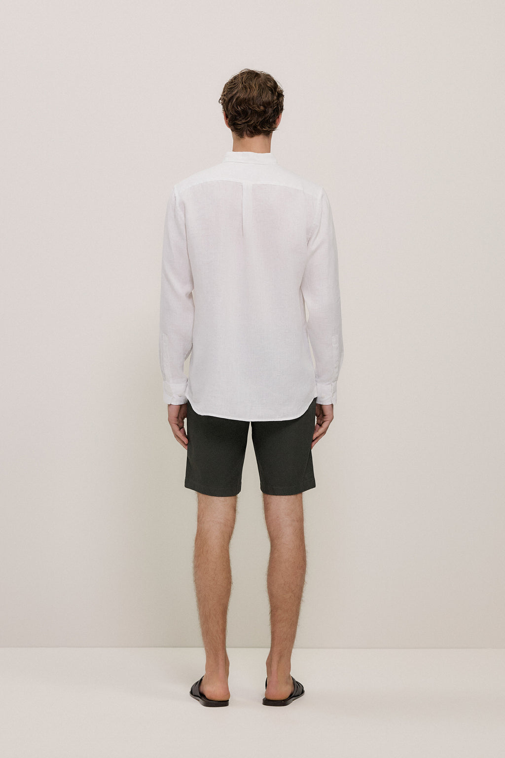 Regular Fit Linen Classic Long Sleeve Shirt