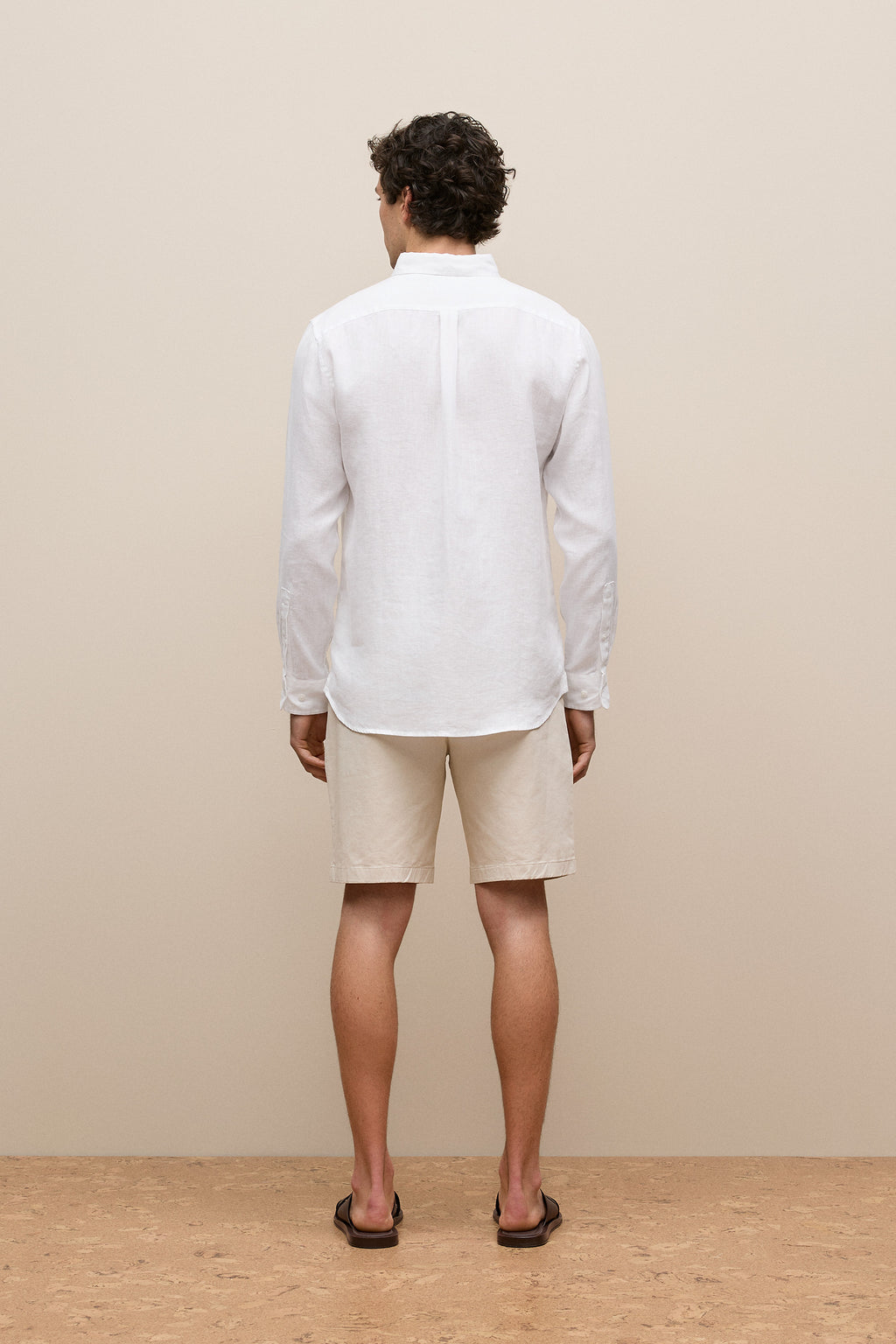 Regular Fit Linen Classic Long Sleeve Shirt