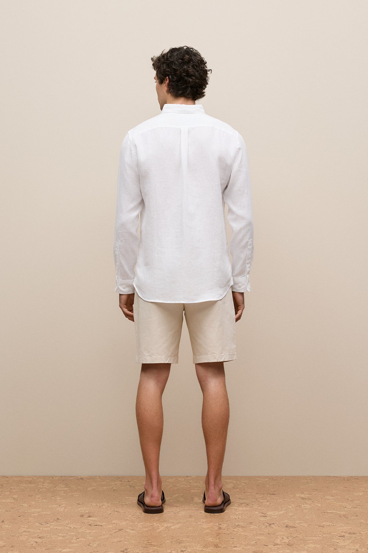 Regular Fit Linen Classic Long Sleeve Shirt