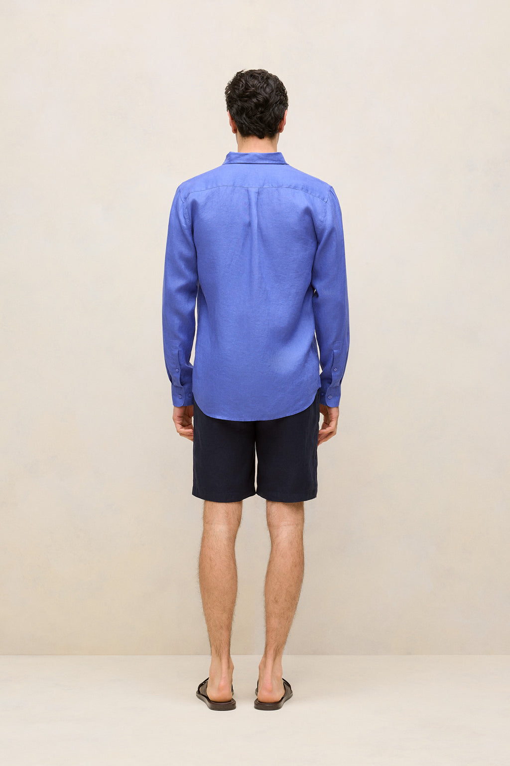 Regular Fit Linen Classic Long Sleeve Shirt