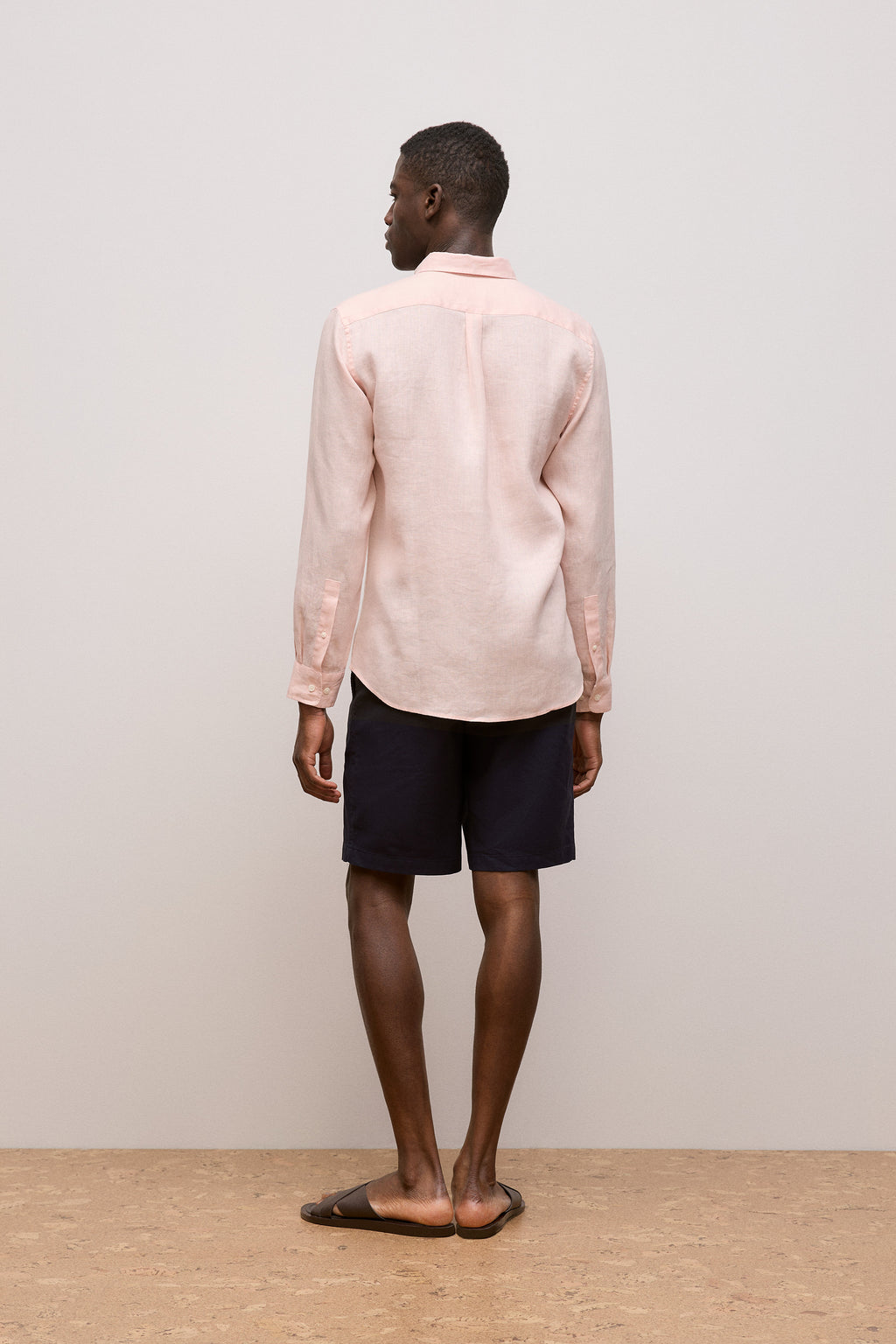 Regular Fit Linen Classic Long Sleeve Shirt