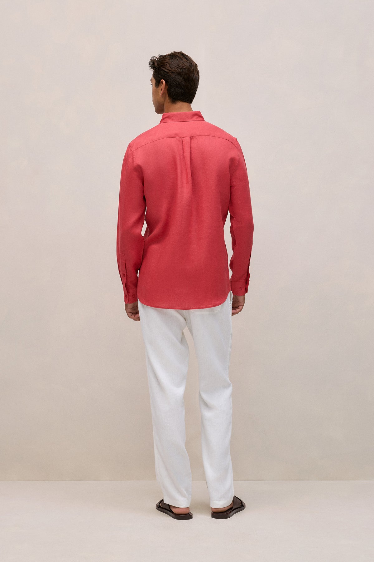 Regular Fit Linen Classic Long Sleeve Shirt