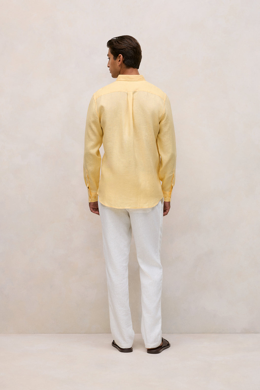 Regular Fit Linen Classic Long Sleeve Shirt