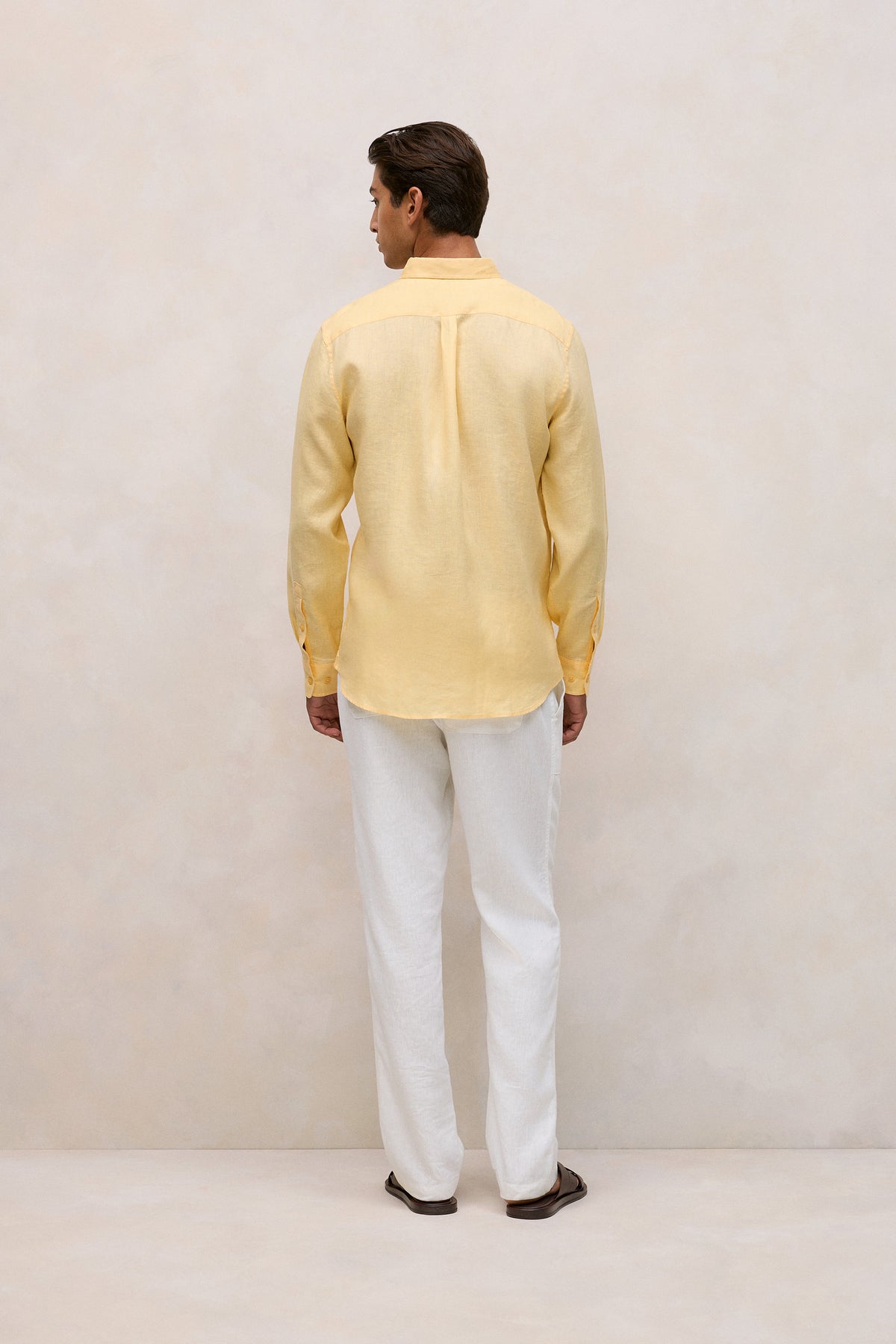 Regular Fit Linen Classic Long Sleeve Shirt