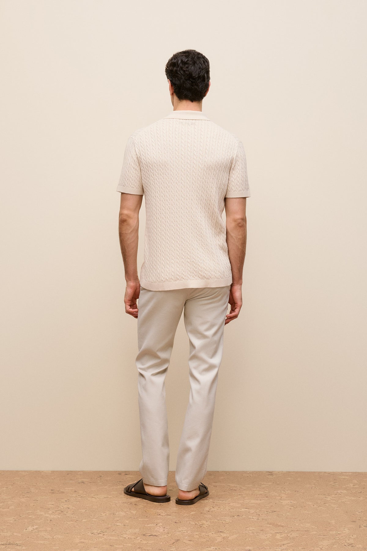 Cotton Cable Short Sleeve Shirt