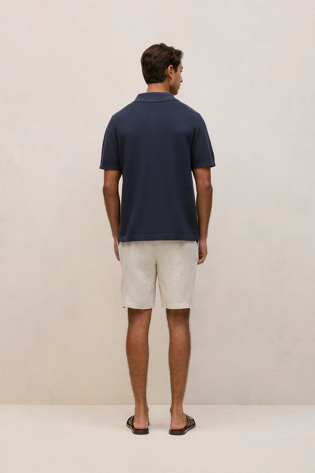 Cotton Basketweave Knit Shirt