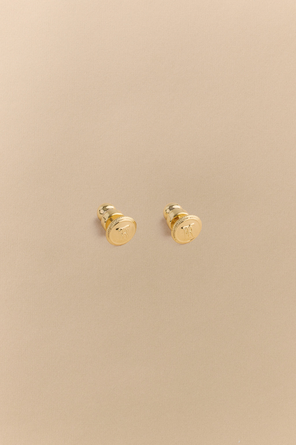 Monogram Stud Earrings