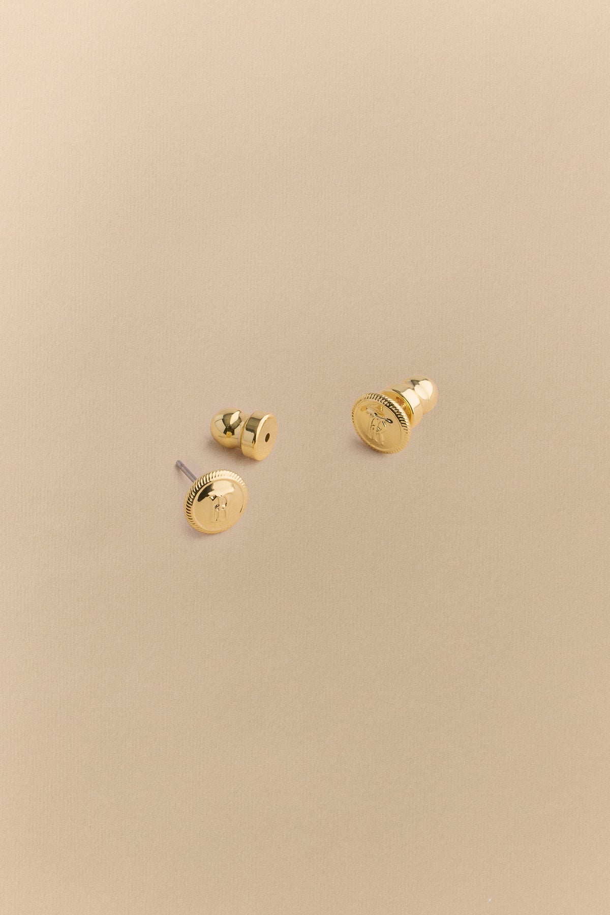 Monogram Stud Earrings