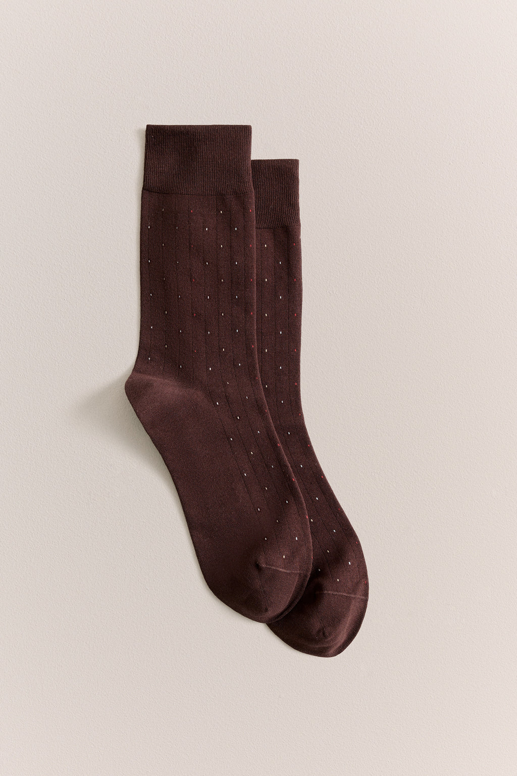 Dot Rib Crew Sock