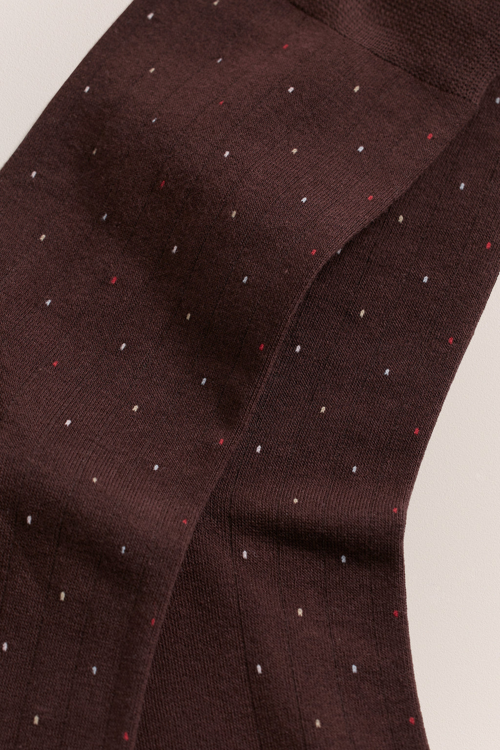 Dot Rib Crew Sock