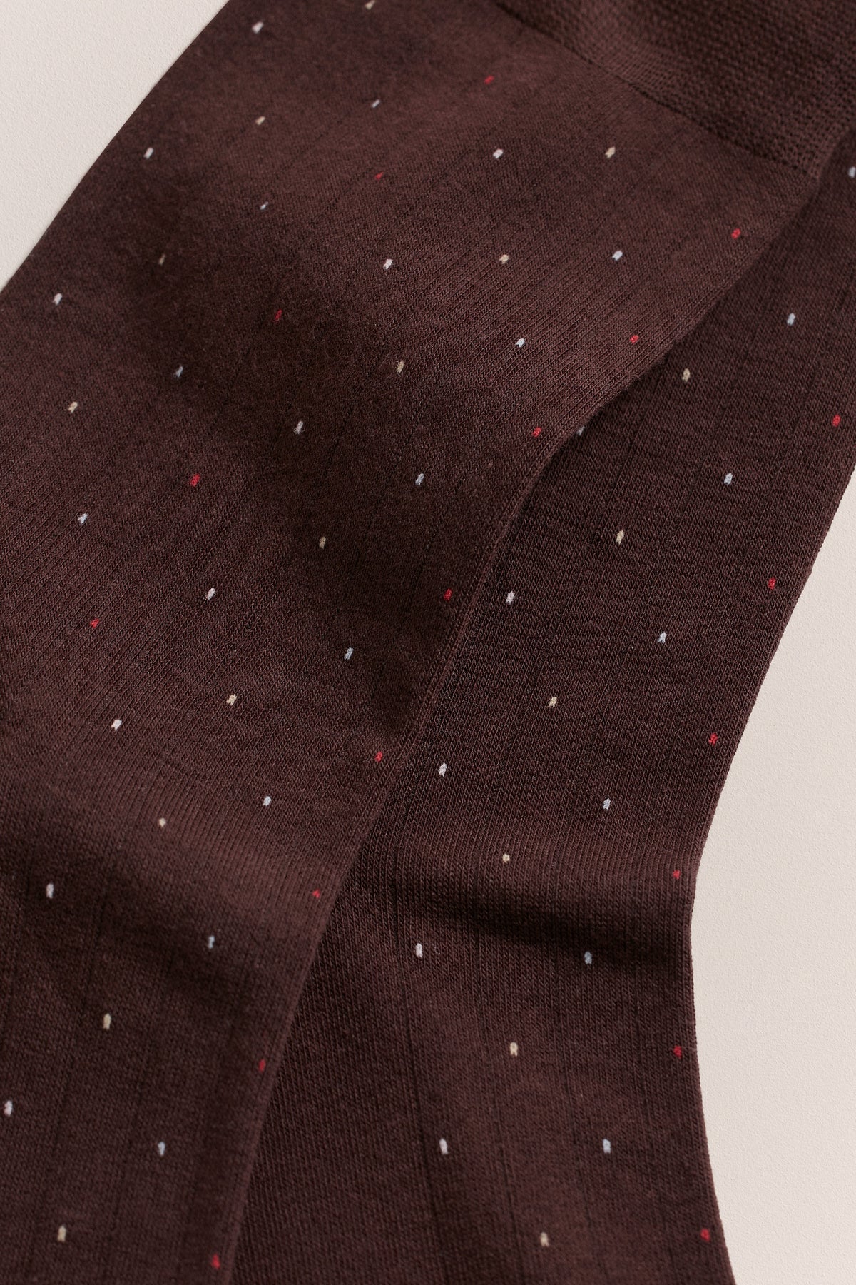 Dot Rib Crew Sock