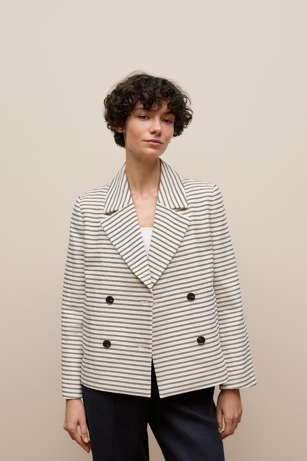 Stripe Peacoat