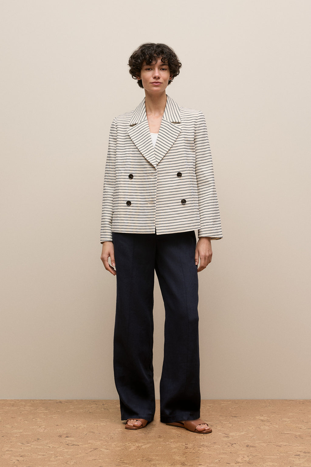 Stripe Peacoat